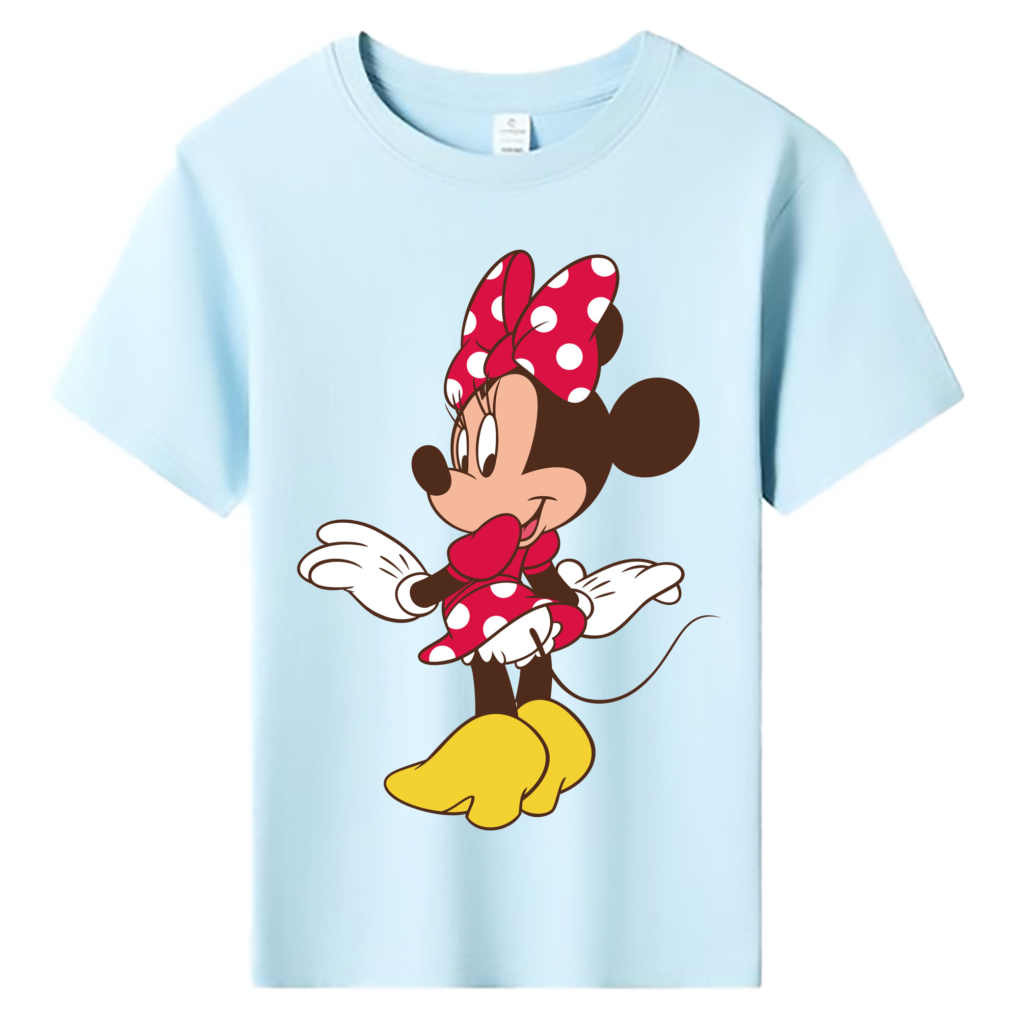 ミッキーマウス Mickey Mouse 綿100％キッズTシャツ（フロントプリント）